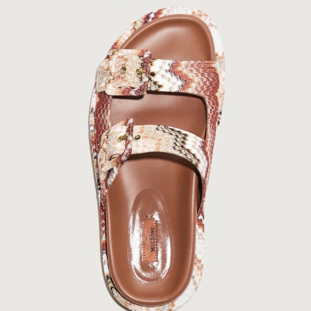 Missoni Multicolor Patterned Sandals - image 1